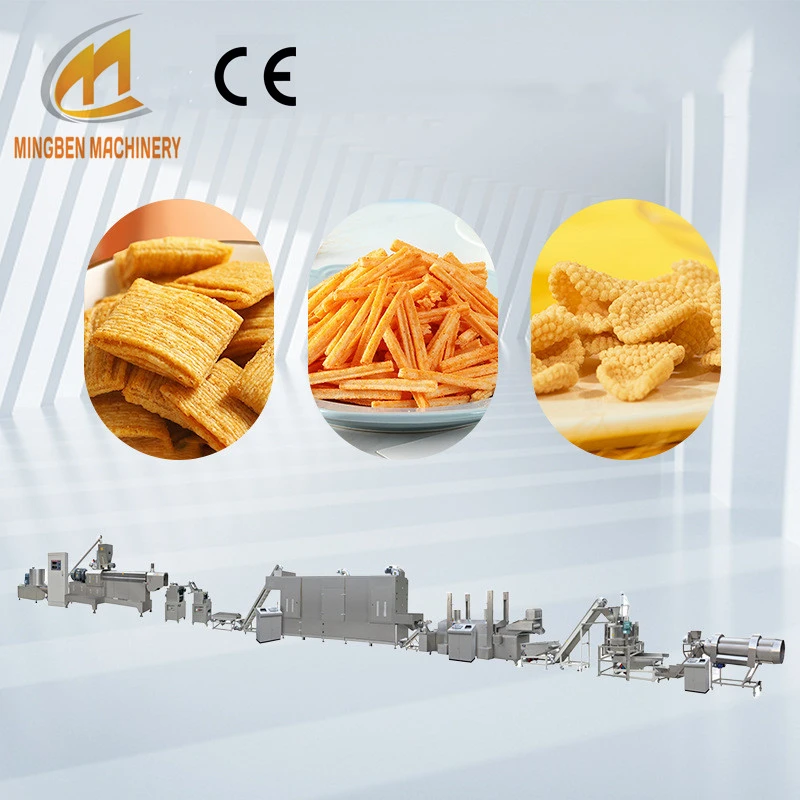 fried wheat flour snack production line fried wheat flour snack production line
