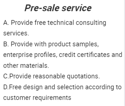 Pre sales Pre sales