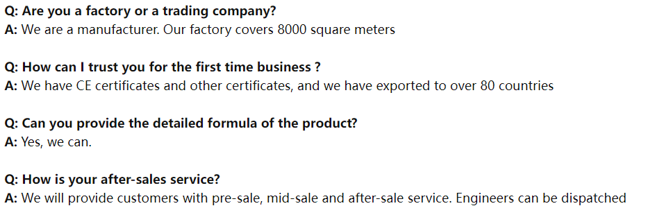 Frequently asked questions